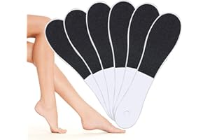 NUOSHEN Double-Sided Foot File, 6pcs Foot Rasp Files Disposable Foot Rasp Manicure File Callus Hard Skin Remover