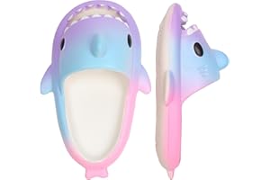IASKDIN Klapki kąpielowe dla chłopców i dziewczynek Shark Sildes Slippers damskie męskie buty kąpielowe, zabawne letnie kapcie plażowe, antypoślizgowe sandały kąpielowe dla dzieci