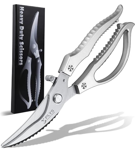 Chef Aid 3-Piece Scissors Set - Stainless Steel Blades, Comfort Grip Handles