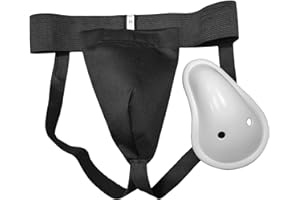 ‎LEONARK LEONARK Hema Fechten Sportausrüstung Suspensorium Männlicher Schritt-Cup-Protektor Athletische Unterstützer für Männer mit Körbchen für Hema