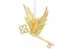 Hallmark Skrzydlaty klucz wysokiej jakości metalowa ozdoba, Harry Potter i kamień filozoficzny, dekoracja choinki z Harrym Potterem, świąteczna wisząca ozdoba, prezenty na Boże Narodzenie