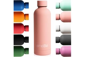 EmeBé Botella de Agua de Acero Inoxidable 500ml | Termo para Deportes y Gimnasio