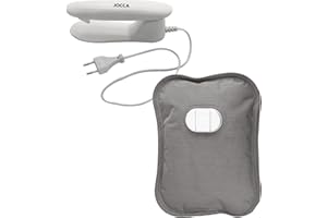 JOCCA - Borsa elettrica per acqua calda 450 W | calore terapeutico per alleviare i dolori| riscaldamento rapido | spegnimento automatico | 2 ore di calore costante| protezione anti-perdite