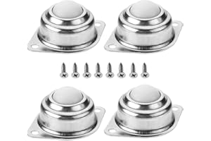 MroMax Lot de 4 roulements à billes pour transfert de vitesse 2,5 cm Charge 29,9 kg Fixation à bride en nylon pour transmission.