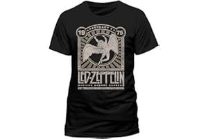 TEE SHACK LED Zeppelin Madison Square Gardens Rock Officiel T-Shirt Hommes Unisexe