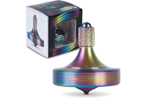 bopster Metal snurra Fidget Spinner | Handhållen, slät roterande snurrande snurra för barn och vuxna | 4+ minuters rotation, 41 g