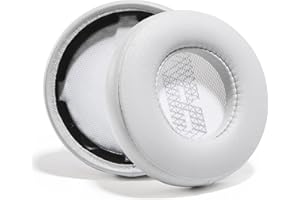 PESLNG Profesjonalne nauszniki ze skóry PU do JBL LIVE 400BT / LIVE 460NC, wykorzystuje wysokiej jakości piankę memory dla większego komfortu i trwałości. (skóra białkowa-szara)