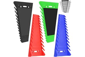 MYNOOZI Magnetischer Schraubenschlüssel-Organizer, 12-teiliges Schraubenschlüsselhalter-Set für Werkzeugkasten, Schubladen, Truhen, hochwertige Schraubenschlüsselablage, Werkzeugablagen SAE (1/4 Zoll – 15/16