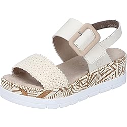 Rieker Dames V0692 pantolette, blauw, 40 EU