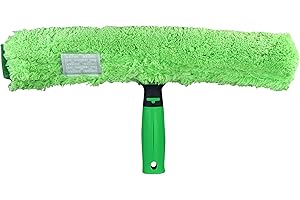 Unger Lavavetri MicroStrip (Lunghezza 45 cm, Rivestimento in Microfibra con Cuscinetto per Macchie ostinate, sostituibile con Velcro) 79021, Verde