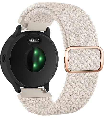 Bracelet Nylon PaceBid 20mm Pour Garmin - Tressé Magnétique Compatible Forerunner Vivoactive