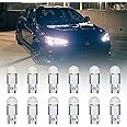 Bonlux T10 501 LED Bulbs W5W LED Bulb Car Bulb Car Light Bulbs LED Side Light Bulb Number Plate Bulb W5W 194 168 2825 Wedge Led Car Bulbs Interior Dome Map Door Light Bulb Cool White 6500K Pack of 12