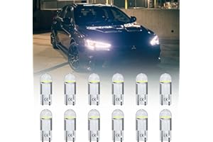 Bonlux T10 501 LED Bulbs W5W LED Bulb Car Bulb Car Light Bulbs LED Side Light Bulb Number Plate Bulb W5W 194 168 2825 Wedge Led Car Bulbs Interior Dome Map Door Light Bulb Cool White 6500K Pack of 12