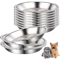 Kathson Edelstahl-Hundenäpfe 3er-Set – Stapelbar, Spülmaschinenfest, Für Kleine Bis Große Hunde & Katzen