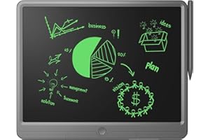 TUGAU Tablet do Pisania LCD Tablet Graficzny w Stylu Biznesowym Elektroniczna Wymazywalne Tablica do Pisania Szkolna Firma Biurowa Przygotowuje Tablice Rysunkowe do Sporządzania Notatek, Szkiców, Rysunków (15 Cali)