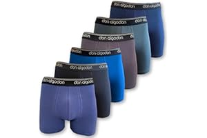 DON ALGODON | Pack 6 Boxers Hombre Suaves, Transpirables y Resistentes