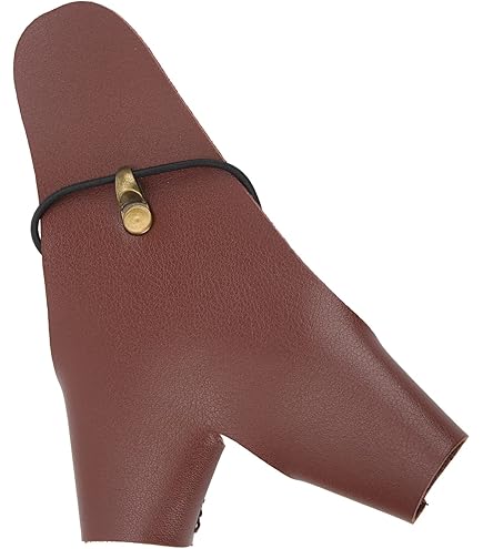 Guanto Paramano Per Tiro Con L'Arco - Protezione Dita In Pelle PU Per Mano Sinistra - Leggero E Traspirante - Foto 5