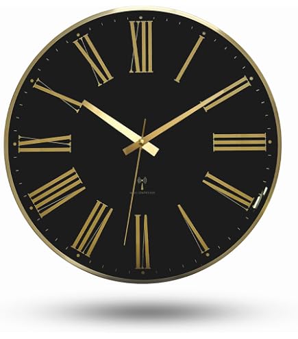 Mebus Orologio da parete vintage con numeri romani I senza