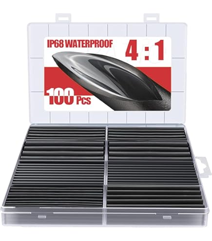 TA-VIGOR 12mm Heat Shrink Tubing 10M - 2:1 Ratio Adhesive-Lined Shrink Tube For Wires & Repairs, Clear