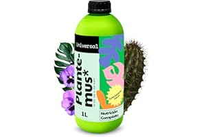PLANTEMUS* PLANTEMUS Fertilizante Plantas Verdes Universal Líquido, Bonsai, Cactus, Suculentas para Interior y Exterior. Abono Calidad Profesional 1 L