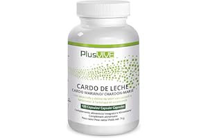 Plusvive - Lot de 120 capsules de complexe à base de chardon-marie, enrichies en extraits d’artichaut et de pissenlit, 100 % vegan