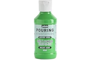 Pebeo Pouring Experiences 524620, Pittura Acrilica Premiscelata, 118 ml, Verde Chiaro