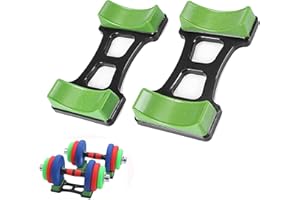 EXBRITH 2 piezas piso descuento mancuernas soporte, Dumbbell Holder, antidesgaste mancuerna soporte, para uso en la colocación de mancuernas, fitness en casa