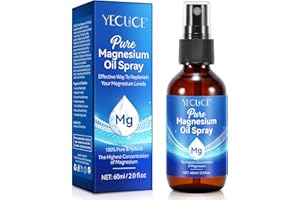 VCTSOF Huile De MagnéSium En Spray, 100% Pure Et Naturelle D'Huile De MagnéSium，Huile Apaisante Pour La RéCupéRation Sportive, Spray Corporel Au MagnéSium