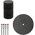 YGFRSTO 50 Pcs Metal Cutting Discs 1-1/2'' Fiberglass Reinforced Cut Off Wheels with Four 1/8 Rotary Tool Mandrels for Metal Cutting Discs (1-1/2'')