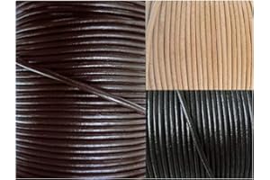 ‎AURORIS AURORIS - Lederband rund Ø 5 mm - Länge/Farbe wählbar - Variante: 5m / dunkelbraun