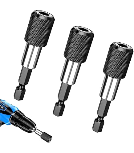 Snowtain 3 Porte-Embouts Magnétiques 1/4" Avec Embouts PH2 - Pour Placo Et Travaux De Precision