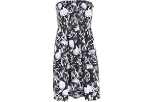 LUXE DIVA New Womens Ladies Sheering Top Strapless Bandeau Dress Top Jersey Ladies Plus Size Boobtube Top Dress UK 8-22