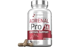 INSYNERGY LABS Adrenal & Cortisol Pro (14 Extra Cortisol Reducing Ingredients) 3 Month Supply Cortisol Blocker, Hormone Balance, Stress Relief Supplement, Support Healthy Adrenal Gland Fatigue 90 Vegan Capsules