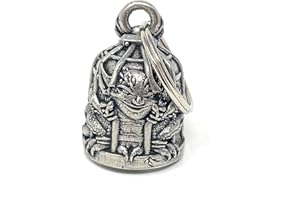 BRAVO BELLS Caged Gremlin Motorcycle Ride Bell for Compatible with Harley-Davidson Kawasaki Honda Triumph Indian Suzuki