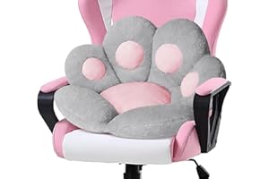 LANPEW Poduszka na kocie łapy, śliczna poduszka do siedzenia leniwa poduszka na krzesło sofa dekoracja zewnętrzna poduszka ciepła podłoga miękki dla skóry ciepły dywan (Grau, 60x60cm)