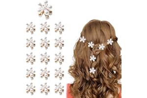 ZESNXJ 16 Stück Oktoberfest Haarschmuck, Perlen Clips Haar Accessoire Oktoberfest, Mini-Blumenklauen Haarperlen zum Klipsen, Haarschmuck Blumen für Mädchen Hochzeiten Geburtstagsfeier