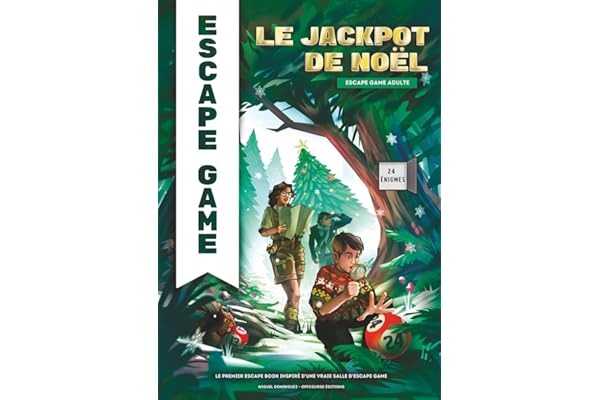 Le Jackpot de Noël: Escape game adulte – 24 énigmes drôles et originales pour retrouver le ticket gagnant de la loterie !