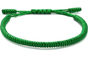 LUCKY BUDDHIST – Portafortuna Braccialetto + Regalo Buddista! Tibetano Amicizia Color Corda Bracciale. Per uomo donna adolescenti. Dimensione regolabile, Fatto a Mano