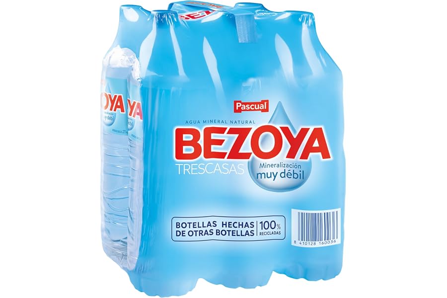 Bezoya - Agua Mineral Natural - Agua de mineralización muy débil - Pack de 6 x 1,5 L