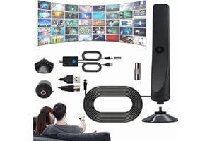 QOSNEOUN Wave Tune Tv 2025 Wavetune Tv-Antenne Optiwave Tv Antenna 4K Ultra-Clear Wave Tuner Für Tv Original Tv Antenna for Local Channels, Plug Play for Home Viewing (1)