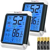 ThermoPro TP55 Dijital İ&ccedil; Mekan Higrometre Termometresi, Dokunmatik Ekranlı ve Arkadan Aydınlatmalı, İ&ccedil; Mekan Termometresi/Ne