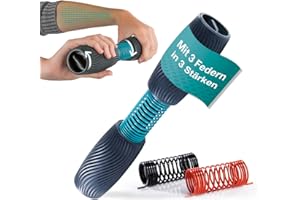 Reflexit Handgelenk- & Unterarmtrainer, anpassbare Trainingsintensität mit 3 Federn | Verbesserte Beweglichkeit, Griffkraft stärken, Stressabbau, Förderung der Regeneration | Einsteiger & Profis