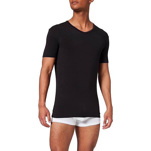 Maglietta Pigiama BOSS Rise Uomo - 47% Lyocell, 47% Cotone, 6% Elastan, Comfort Assicurato - Foto 8