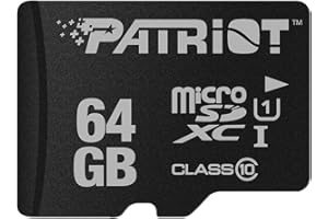 Patriot Memory Carte Mémoire Flash MicroSD LX Serie 64Go - PSF64GMDC10