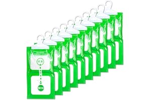 ZOCONE 10 Pezzi Sacchetti per Deumidificatore Antimuffa, Sacchetti Assorbi Umidità Armadio Sacchetti Anti Umidità per Armadi da Appendere Assorbono Adatto per Antimuffa e Resistente Armadio Casa (B)
