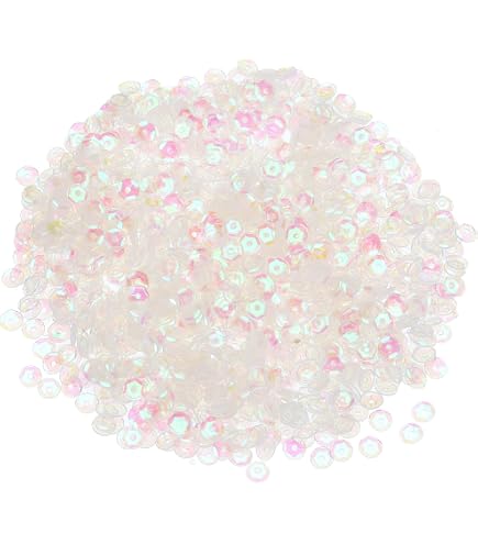 2400 Paillettes Irisées En Forme De Coupe Bleu Lac - Lot De 2 Paquets Pour Bijoux, Couture Et Artisanat