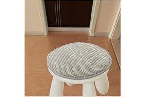 ILIEMAO Cojín Redondo para Silla, Cojín para Taburete de Bar, Cojín Suave para Suelo, Almohadillas para Asiento para Sillas de Comedor, Muebles(Z10,2PCS_Diameter 35CM)