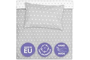 Totsy Baby Funda nordica Infantil 100x135 cm para Cuna 70 - algodón Saco nordico y Cubre de edredon Cama para niños y niñas Juego Fundas para edredón 100 x 135 cm con Almohada 60 x 40 cm Oeko-Tex