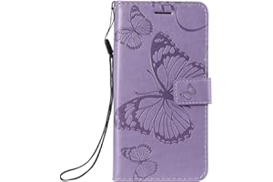 DENDICO Cover per Galaxy A20E, Pelle Portafoglio Custodia per Samsung Galaxy A20E Custodia a Libro con Funzione di appoggio e Porta Carte di Credito - Viola