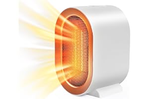 Weinsamkeit termowentylator energooszczędny, 1200 W, ciche ogrzewanie, ceramiczny, energooszczędny, 2 tryby pracy, ochrona przed przegrzaniem i zabezpieczenie przed przewróceniem, do łazienki, salonu,